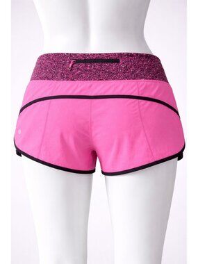 Lululemon Run Speed Shorts size 6 Raspberry Glo Light Athletic
